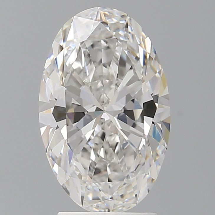 3.04 Carat Oval Shaped, Ideal Cut, F Color, VVS2 Clarity, IGI Certified Lab Grown Diamond