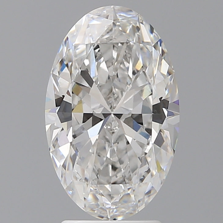 3.00 Carat Oval Shaped, Ideal Cut, E Color, VVS2 Clarity, IGI Certified Lab Grown Diamond