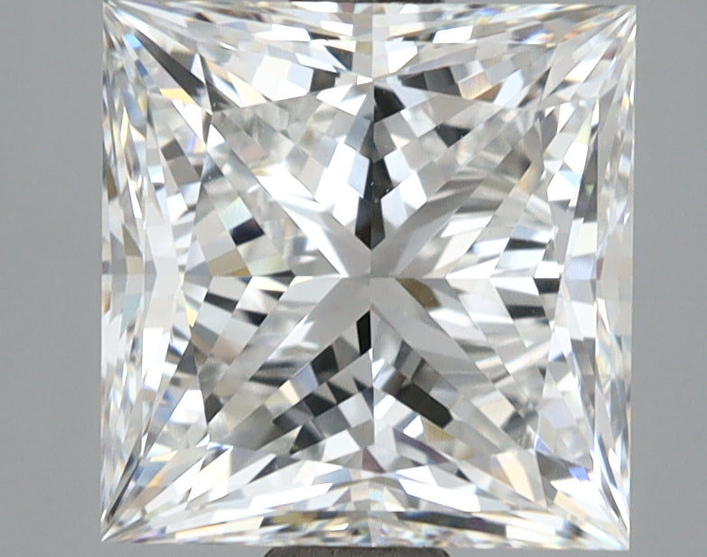 3.50 Carat Princess Shaped, Ideal Cut, E Color, VVS2 Clarity, IGI Certified Lab Grown Diamond