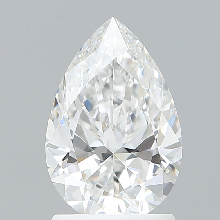1.59 Carat Pear Shaped, Ideal Cut, E Color, VVS2 Clarity, IGI Certified Lab Grown Diamond