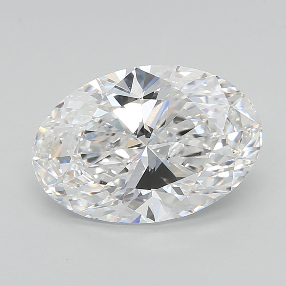 3.10 Carat Oval Shaped, Ideal Cut, D Color, VS1 Clarity, IGI Certified Lab Grown Diamond