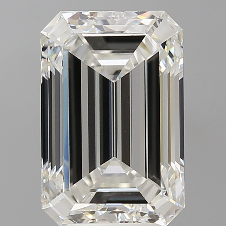 5.55 Carat Emerald Shaped, Ideal Cut, F Color, VS1 Clarity, IGI Certified Lab Grown Diamond
