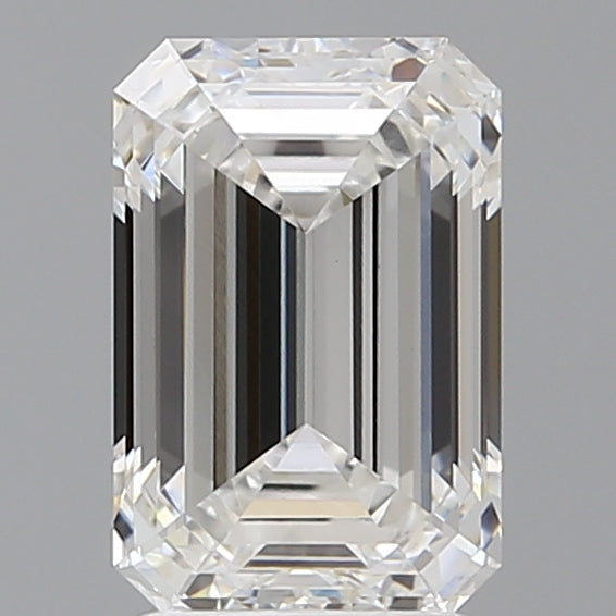 2.59 Carat Emerald Shaped, Ideal Cut, E Color, VVS2 Clarity, IGI Certified Lab Grown Diamond