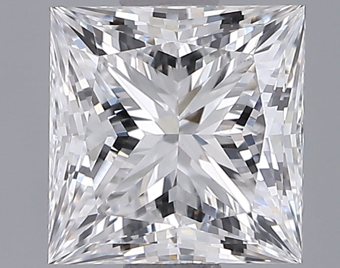 1.46 Carat Princess Shaped, Ideal Cut, D Color, VS1 Clarity, IGI Certified Lab Grown Diamond