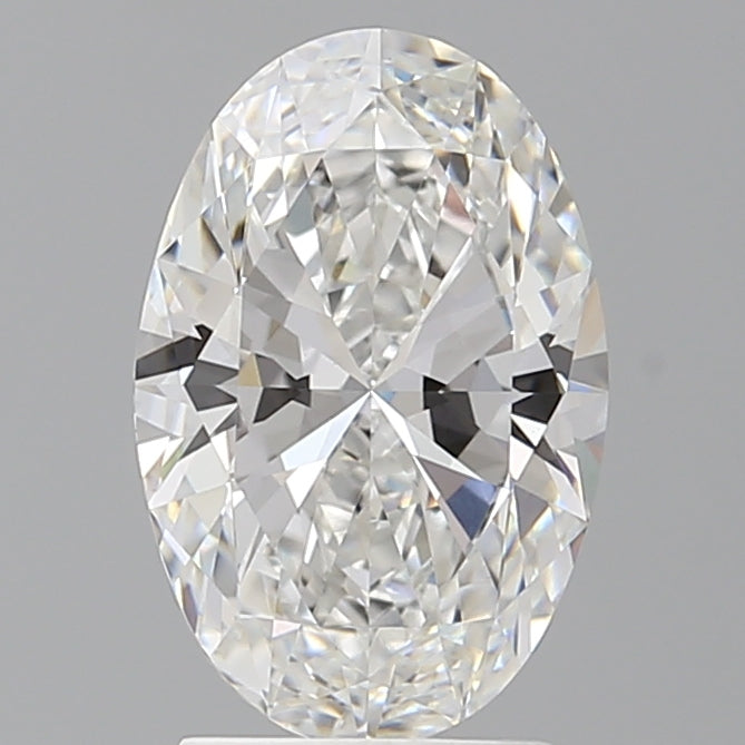 2.50 Carat Oval Shaped, Ideal Cut, F Color, VVS2 Clarity, IGI Certified Lab Grown Diamond