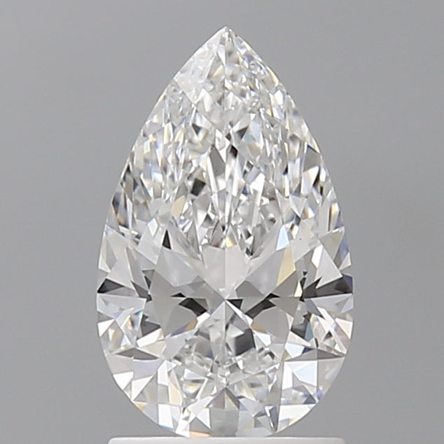 1.58 Carat Pear Shaped, Ideal Cut, E Color, VVS2 Clarity, IGI Certified Lab Grown Diamond
