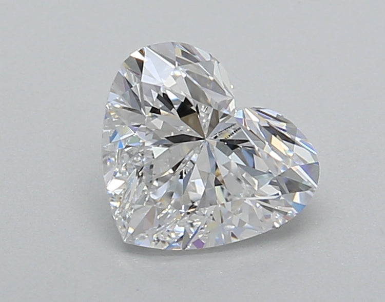 1.00 Carat Heart Shaped, Very Good Cut, D Color, VVS2 Clarity, IGI Certified Lab Grown Diamond