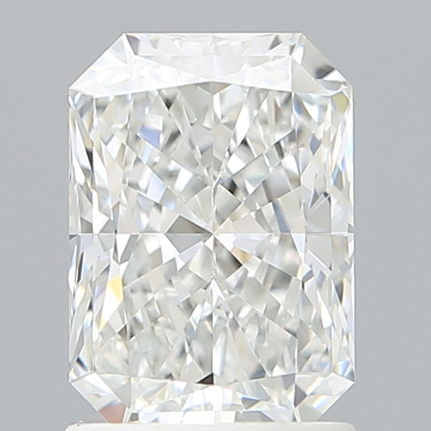 1.52 Carat Radiant Shaped, Ideal Cut, E Color, VVS2 Clarity, IGI Certified Lab Grown Diamond