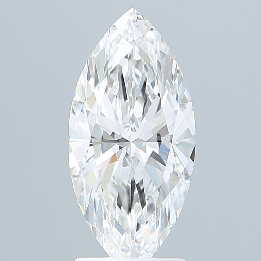 2.25 Carat Marquise Shaped, Ideal Cut, E Color, VVS2 Clarity, IGI Certified Lab Grown Diamond