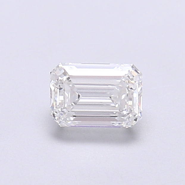 0.62 Carat Emerald Shaped, Very Good Cut, E Color, VVS1 Clarity, IGI Certified Lab Grown Diamond