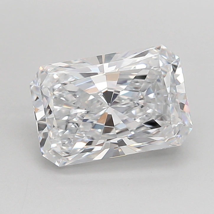 2.19 Carat Radiant Shaped, Ideal Cut, D Color, VVS1 Clarity, IGI Certified Lab Grown Diamond
