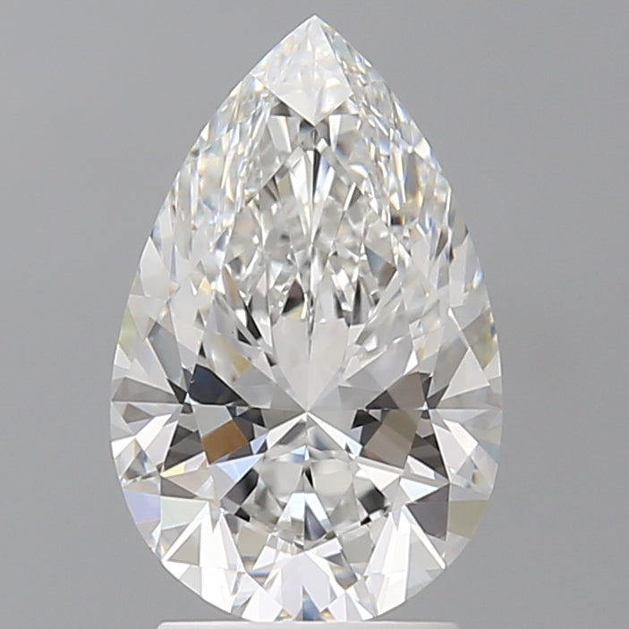 2.60 Carat Pear Shaped, Ideal Cut, E Color, VVS2 Clarity, IGI Certified Lab Grown Diamond