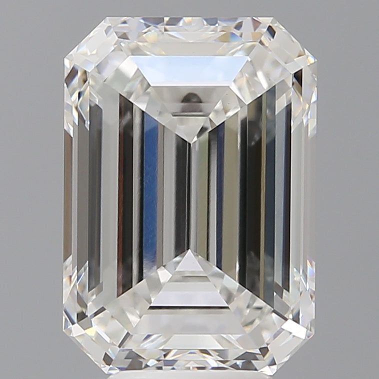 6.52 Carat Emerald Shaped, Excellent Cut, E Color, VVS2 Clarity, IGI Certified Lab Grown Diamond