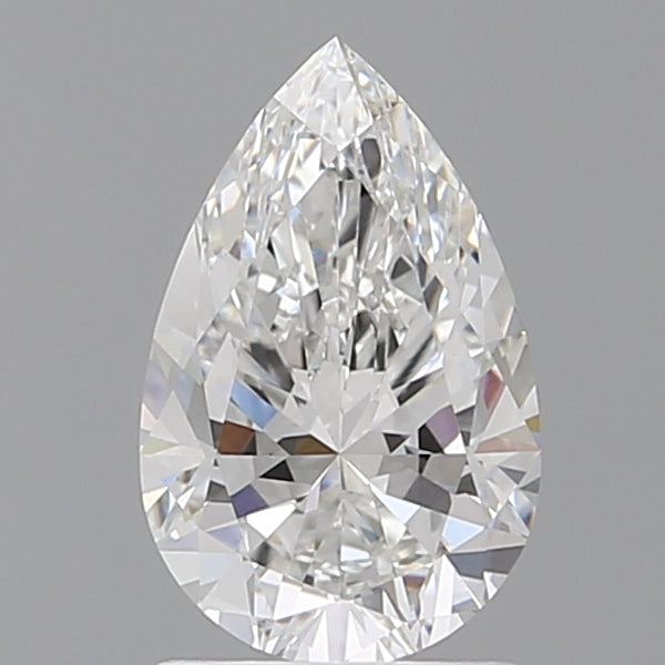 1.58 Carat Pear Shaped, Ideal Cut, D Color, VVS2 Clarity, IGI Certified Lab Grown Diamond