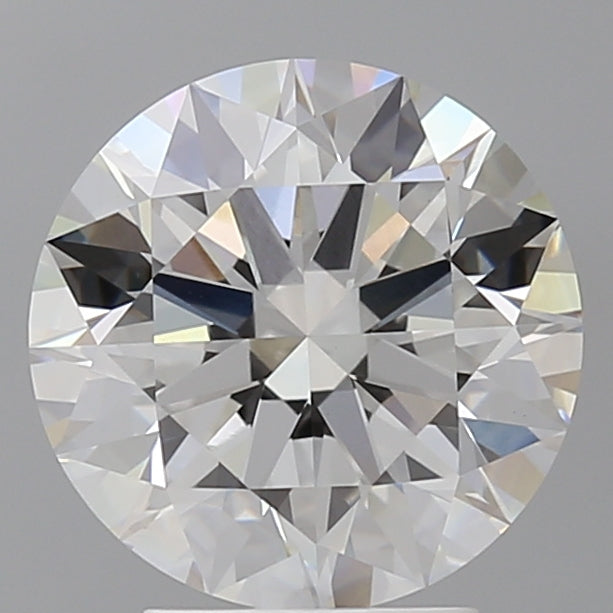 3.56 Carat Round Shaped, Ideal Cut, F Color, VVS2 Clarity, IGI Certified Lab Grown Diamond