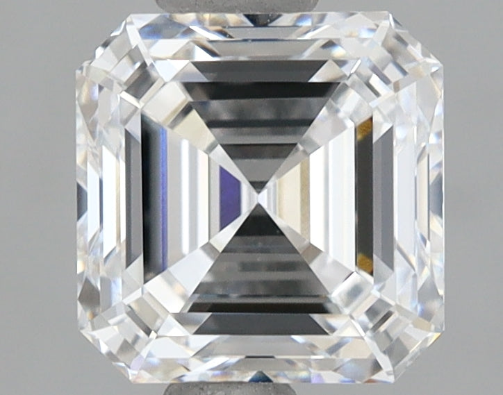 1.53 Carat Asscher Shaped, Ideal Cut, D Color, IF Clarity, IGI Certified Lab Grown Diamond