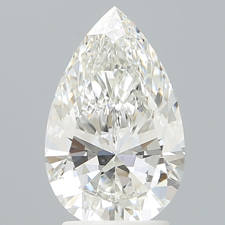 2.54 Carat Pear Shaped, Excellent Cut, F Color, VVS1 Clarity, IGI Certified Lab Grown Diamond