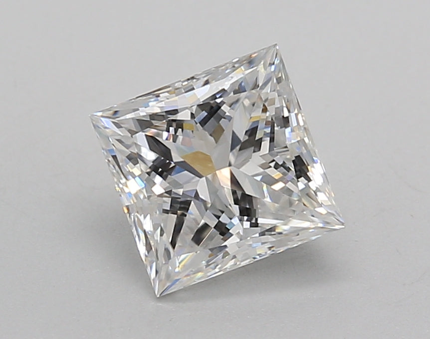 1.52 Carat Princess Shaped, Excellent Cut, E Color, VVS2 Clarity, IGI Certified Lab Grown Diamond