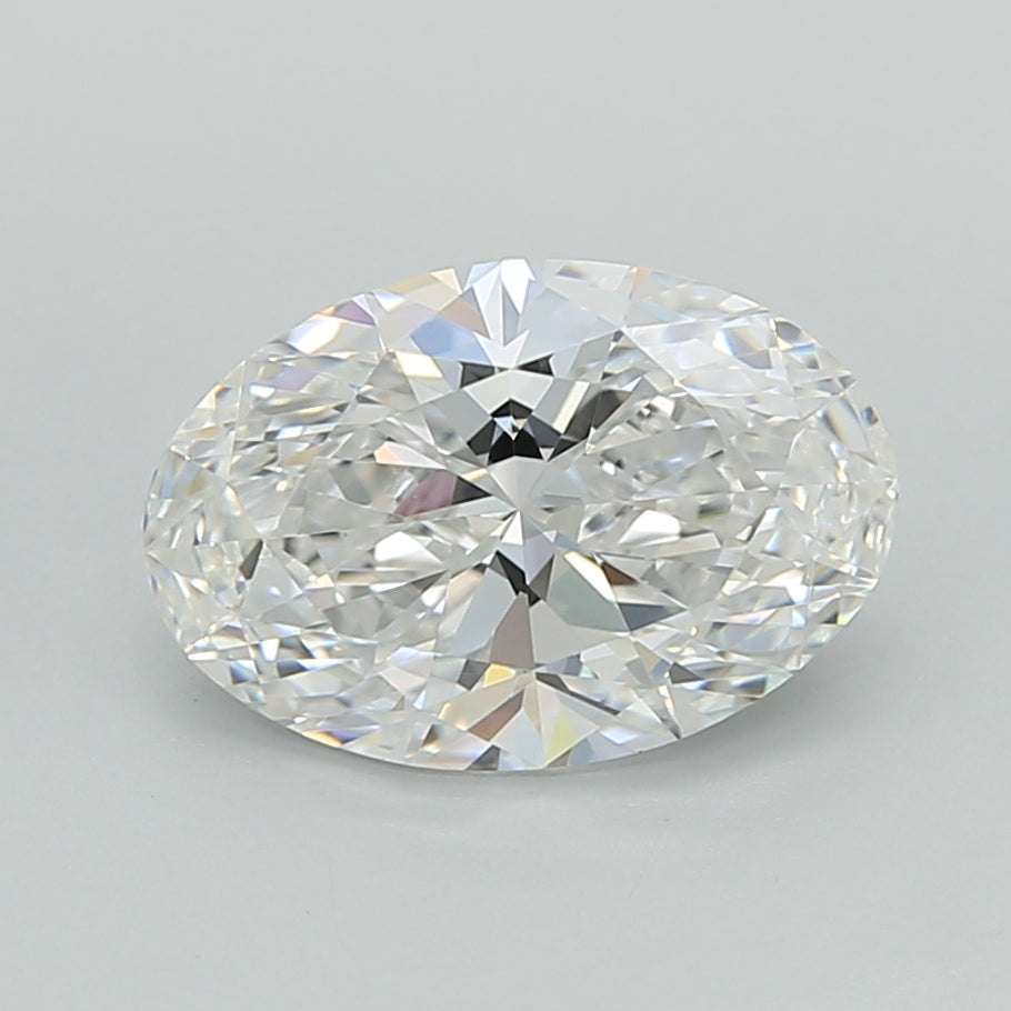 2.05 Carat Oval Shaped, Ideal Cut, E Color, VVS2 Clarity, IGI Certified Lab Grown Diamond