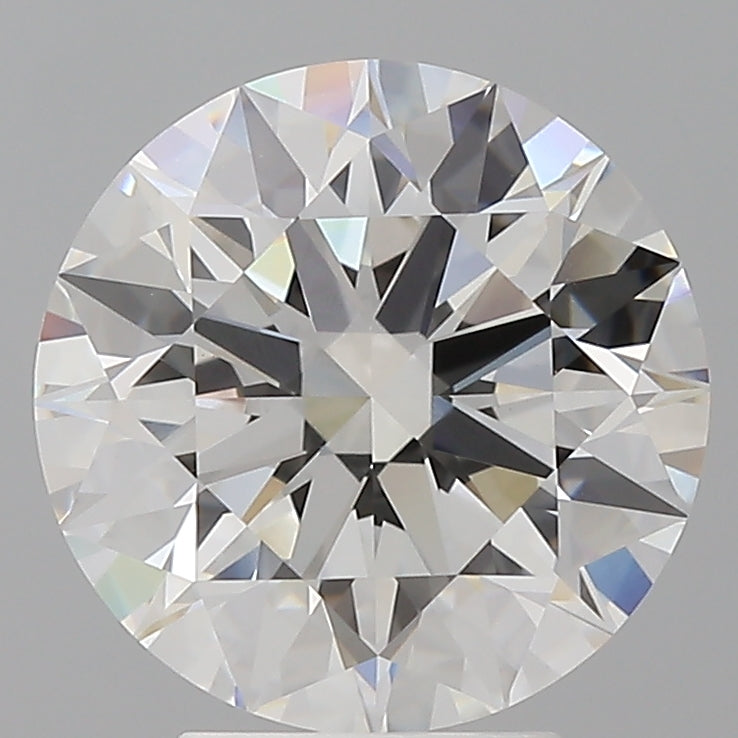 4.10 Carat Round Shaped, Ideal Cut, E Color, VVS2 Clarity, IGI Certified Lab Grown Diamond
