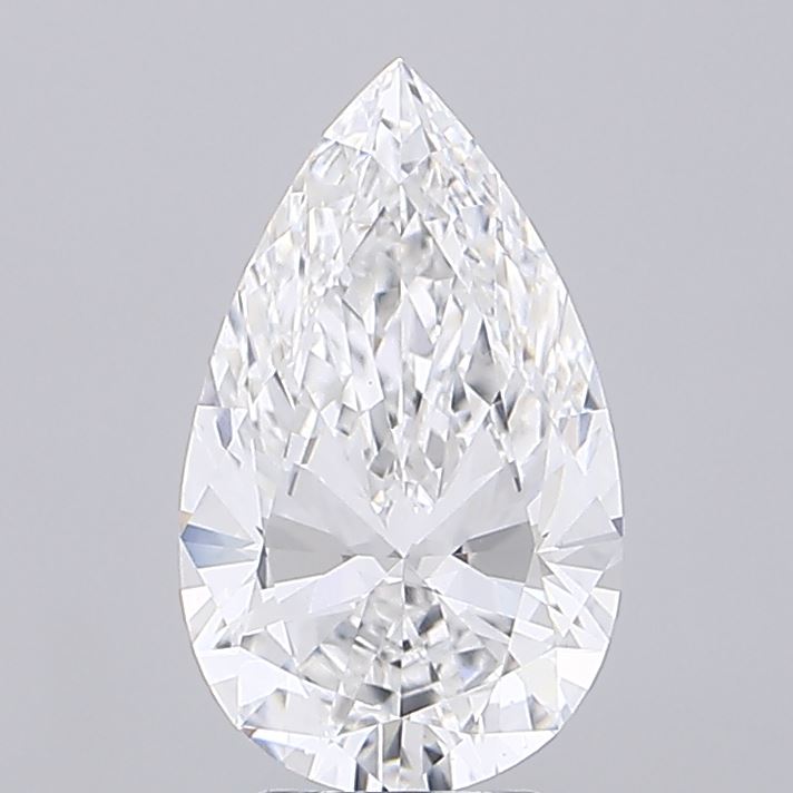 4.01 Carat Pear Shaped, Ideal Cut, E Color, VS1 Clarity, IGI Certified Lab Grown Diamond