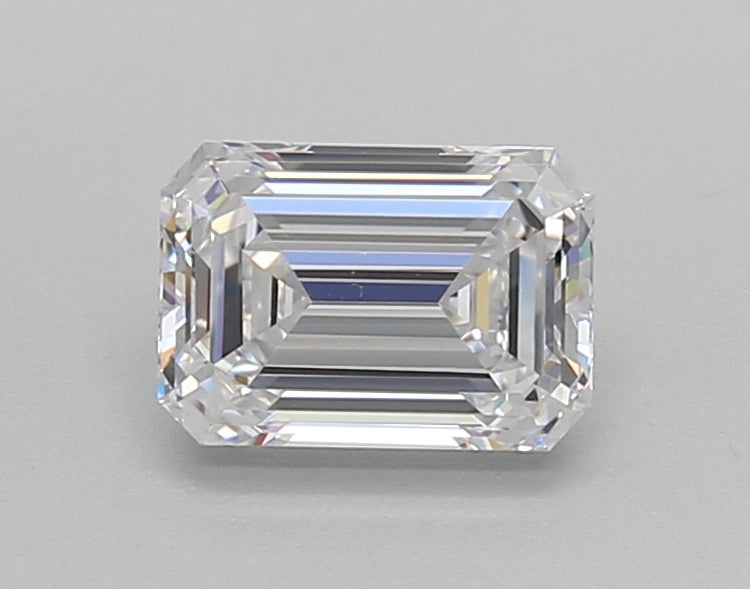 1.00 Carat Emerald Shaped, Very Good Cut, D Color, VVS2 Clarity, IGI Certified Lab Grown Diamond