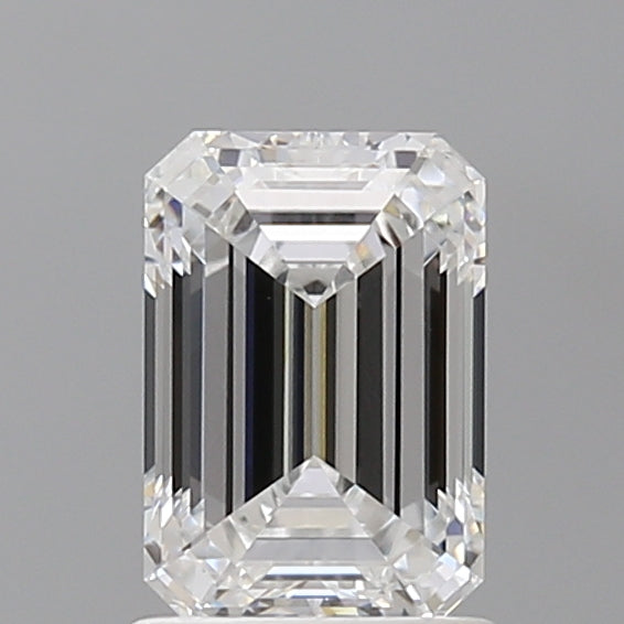 1.57 Carat Emerald Shaped, Ideal Cut, D Color, VVS2 Clarity, IGI Certified Lab Grown Diamond