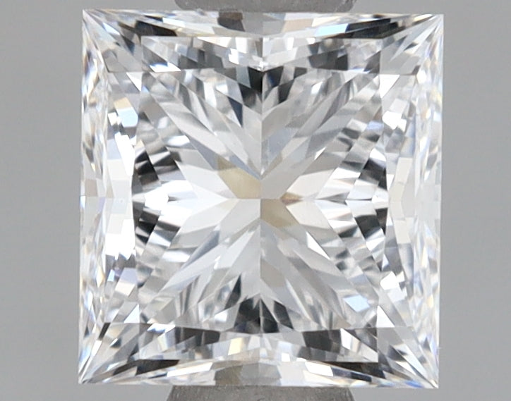 1.12 Carat Princess Shaped, Ideal Cut, D Color, VVS1 Clarity, IGI Certified Lab Grown Diamond