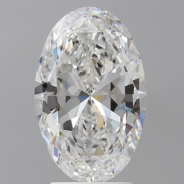 3.09 Carat Oval Shaped, Ideal Cut, E Color, VVS2 Clarity, IGI Certified Lab Grown Diamond