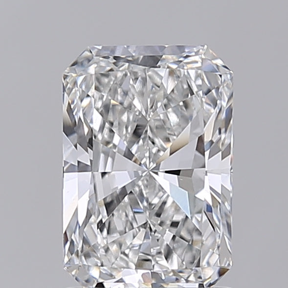 1.51 Carat Radiant Shaped, Ideal Cut, E Color, VS1 Clarity, IGI Certified Lab Grown Diamond
