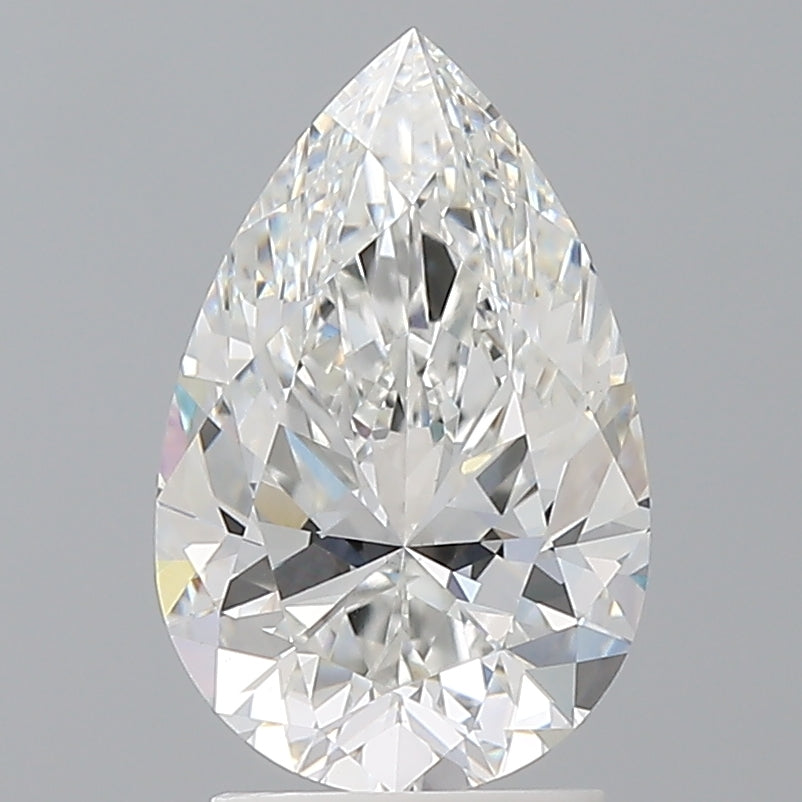 2.53 Carat Pear Shaped, Ideal Cut, E Color, VS1 Clarity, IGI Certified Lab Grown Diamond