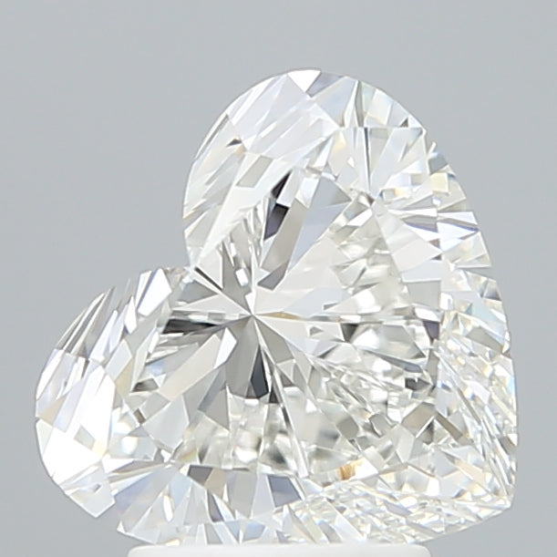 3.09 Carat Heart Shaped, Excellent Cut, F Color, VVS2 Clarity, IGI Certified Lab Grown Diamond