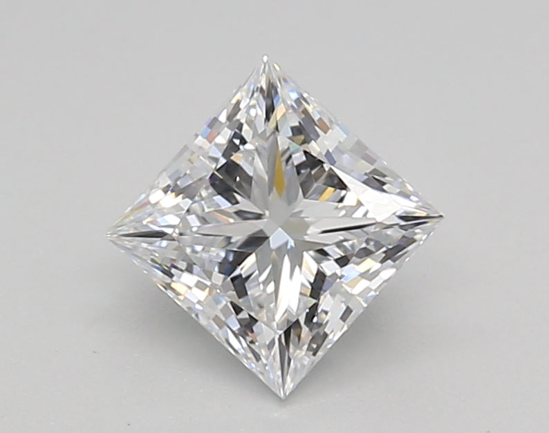 1.01 Carat Princess Shaped, Ideal Cut, E Color, VVS2 Clarity, IGI Certified Lab Grown Diamond