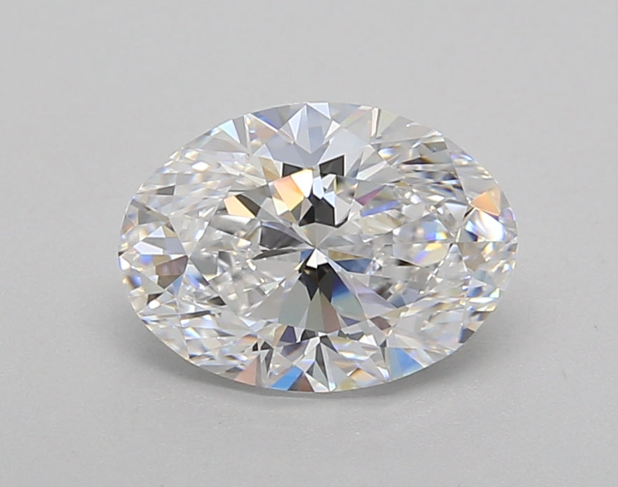 1.48 Carat Oval Shaped, Very Good Cut, D Color, VVS2 Clarity, IGI Certified Lab Grown Diamond