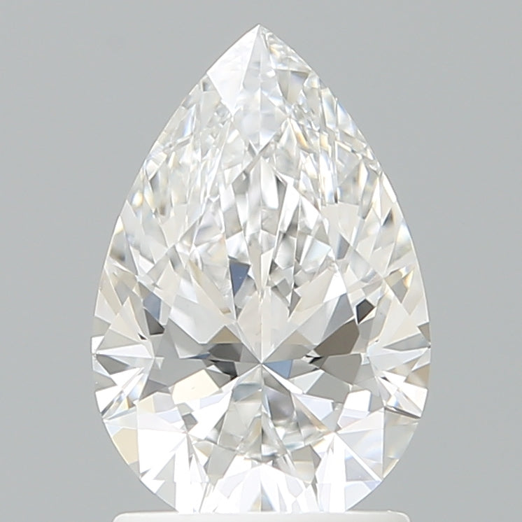 1.60 Carat Pear Shaped, Ideal Cut, E Color, VVS2 Clarity, IGI Certified Lab Grown Diamond