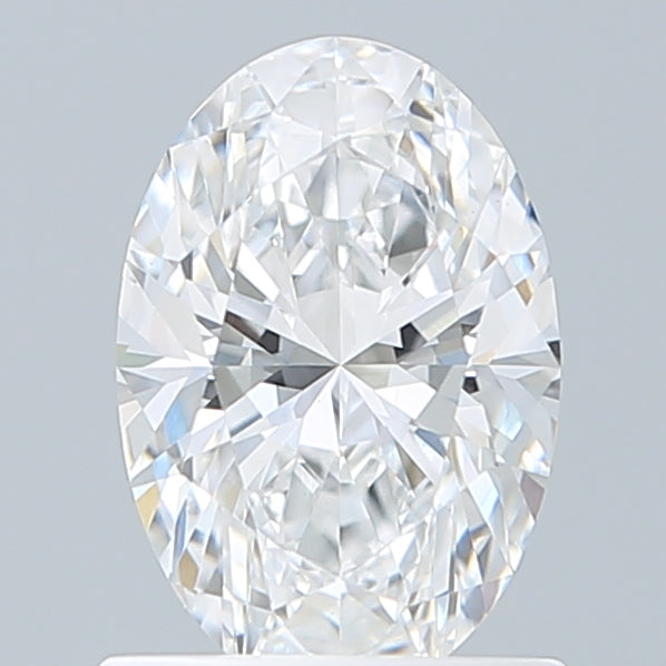1.06 Carat Oval Shaped, Excellent Cut, D Color, VVS2 Clarity, IGI Certified Lab Grown Diamond