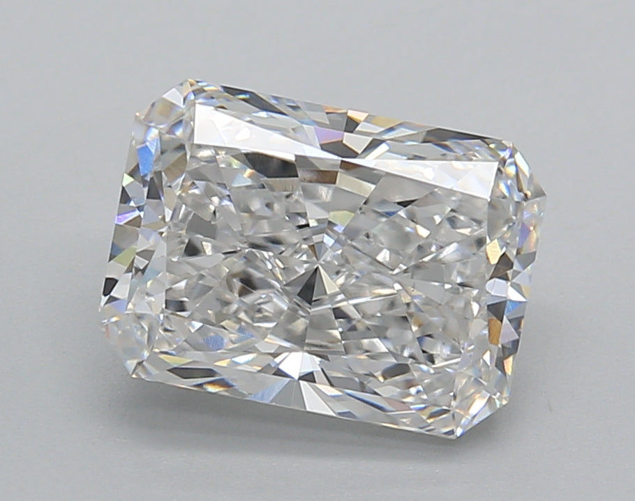 2.66 Carat Radiant Shaped, Excellent Cut, E Color, VS1 Clarity, IGI Certified Lab Grown Diamond