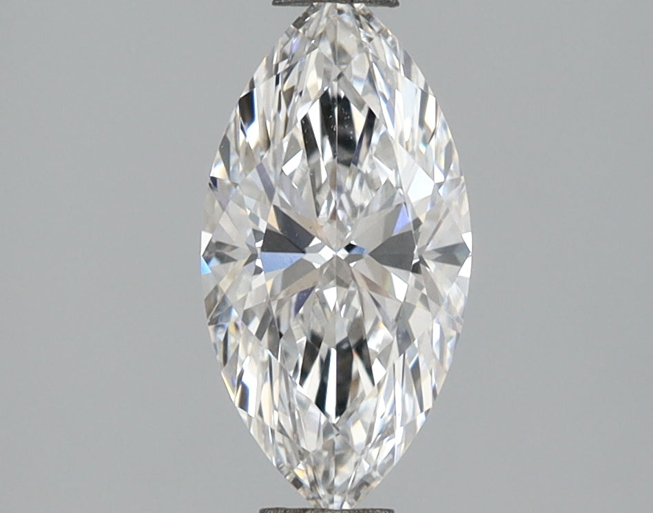 1.11 Carat Marquise Shaped, Ideal Cut, D Color, VVS2 Clarity, IGI Certified Lab Grown Diamond