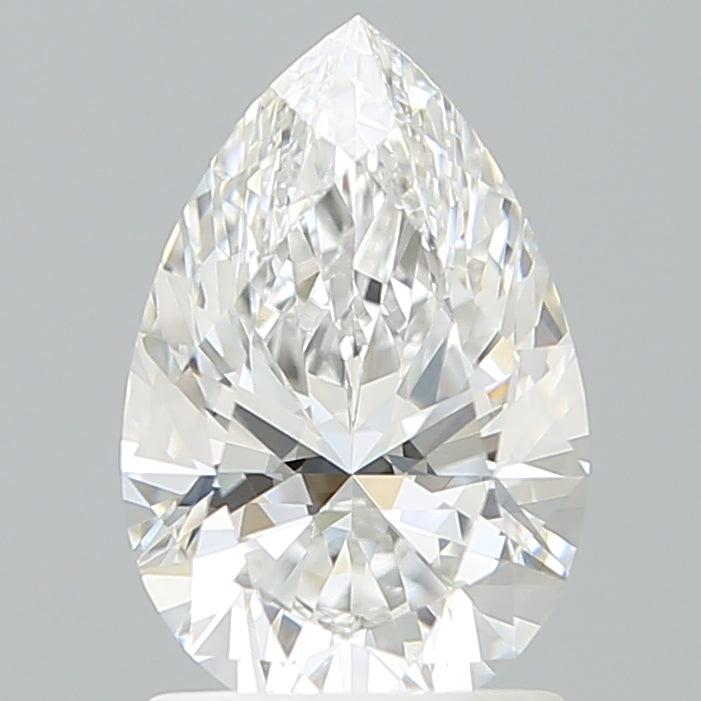 1.60 Carat Pear Shaped, Ideal Cut, E Color, VVS2 Clarity, IGI Certified Lab Grown Diamond