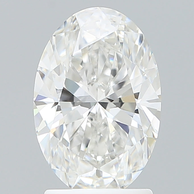 2.11 Carat Oval Shaped, Ideal Cut, E Color, VVS2 Clarity, IGI Certified Lab Grown Diamond