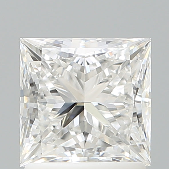 1.57 Carat Princess Shaped, Ideal Cut, D Color, VVS2 Clarity, IGI Certified Lab Grown Diamond