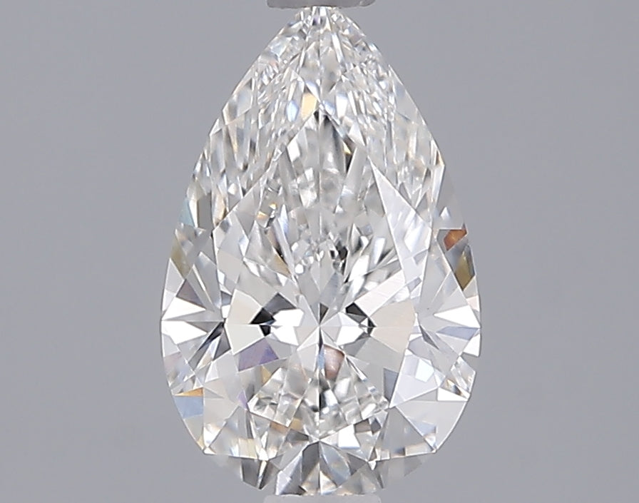 1.54 Carat Pear Shaped, Ideal Cut, E Color, VVS2 Clarity, IGI Certified Lab Grown Diamond