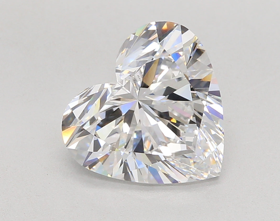 4.04 Carat Heart Shaped, Excellent Cut, D Color, VVS2 Clarity, IGI Certified Lab Grown Diamond