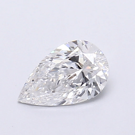 0.42 Carat Pear Shaped, Very Good Cut, D Color, VVS2 Clarity, IGI Certified Lab Grown Diamond