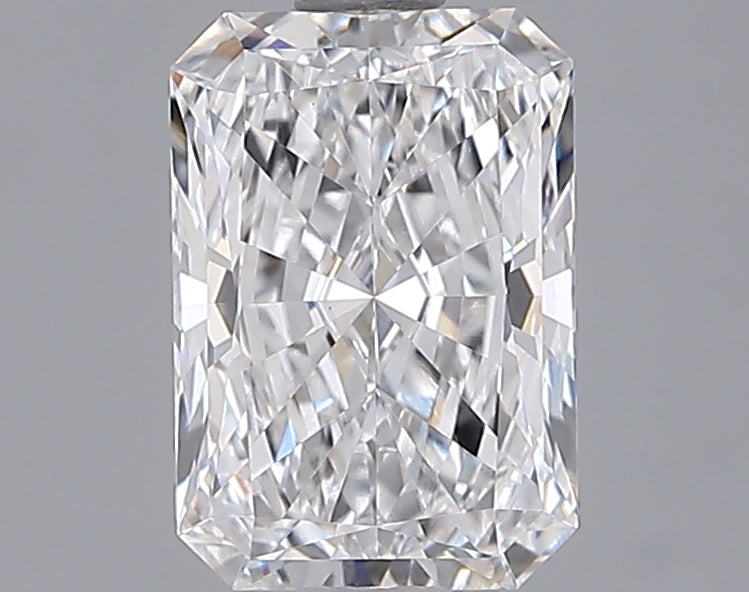 1.55 Carat Radiant Shaped, Ideal Cut, D Color, VS1 Clarity, IGI Certified Lab Grown Diamond