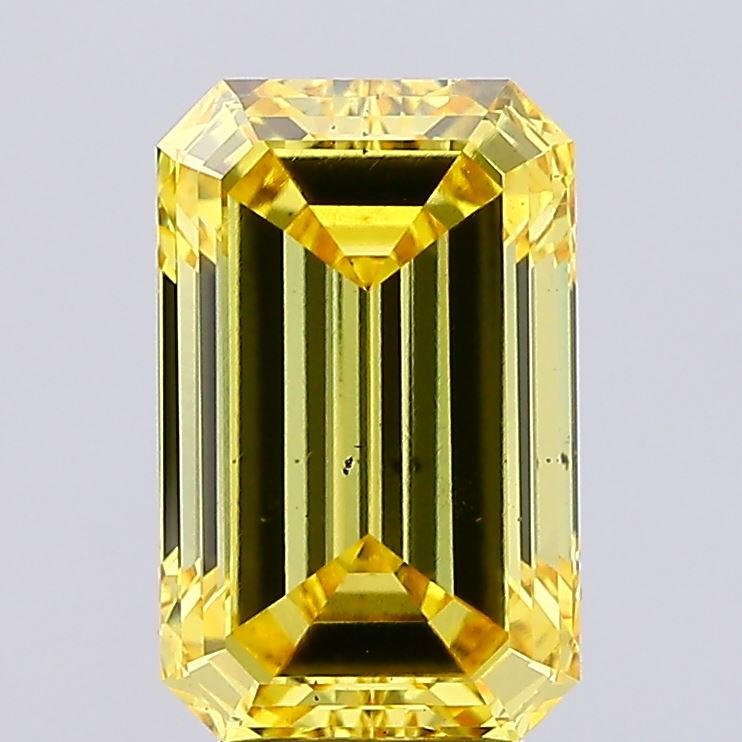 4.10 Carat Emerald Shaped, Ideal Cut, SI1 Clarity, IGI Certified Lab Grown Diamond