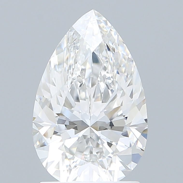 1.80 Carat Pear Shaped, Excellent Cut, E Color, VVS1 Clarity, IGI Certified Lab Grown Diamond