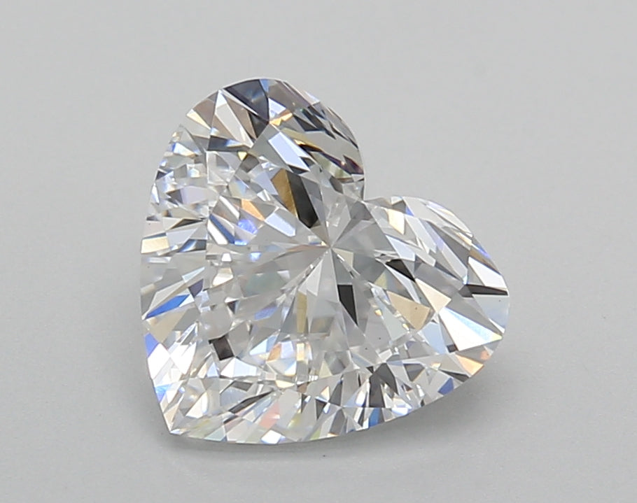 2.00 Carat Heart Shaped, Very Good Cut, D Color, VS1 Clarity, IGI Certified Lab Grown Diamond