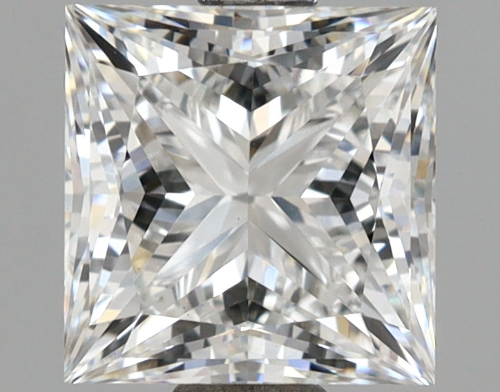 2.10 Carat Princess Shaped, Ideal Cut, E Color, VS1 Clarity, IGI Certified Lab Grown Diamond