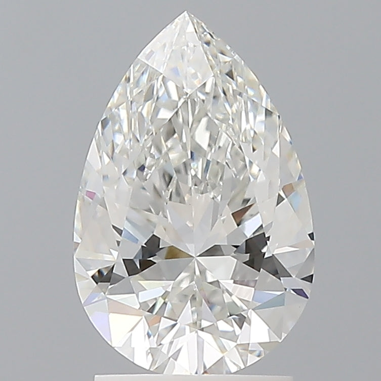 2.04 Carat Pear Shaped, Ideal Cut, F Color, VVS2 Clarity, IGI Certified Lab Grown Diamond